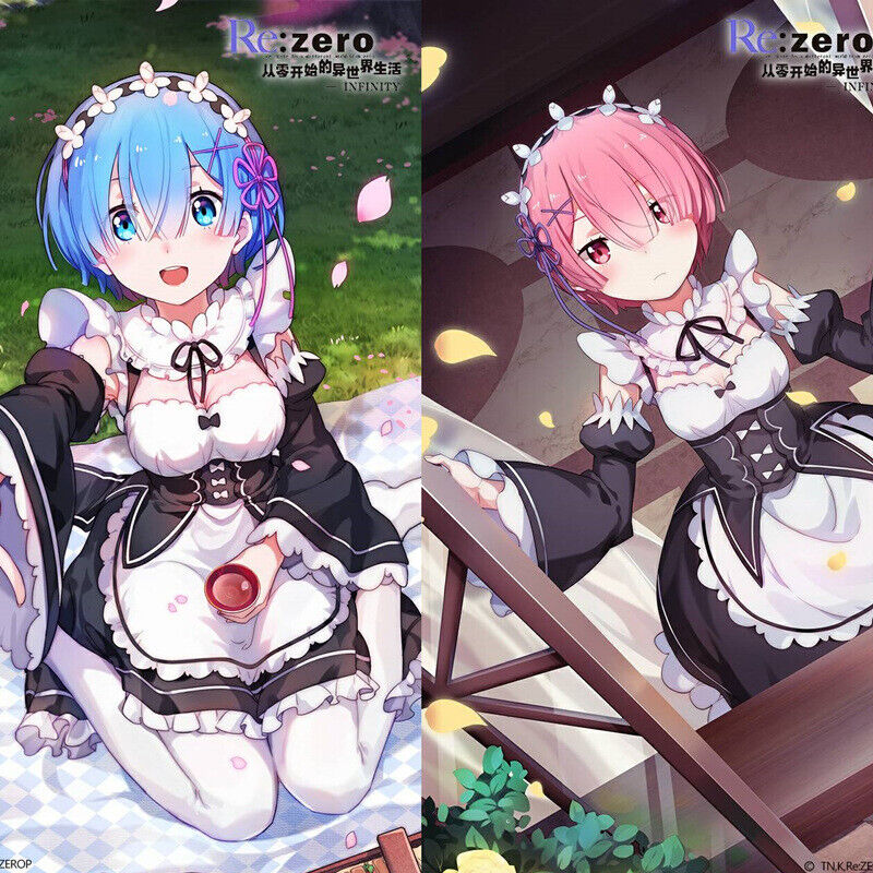 Anime Re: Zero kara Hajimeru Isekai Seikatsu Rem Ram Cosplay Costume Maid  Dress