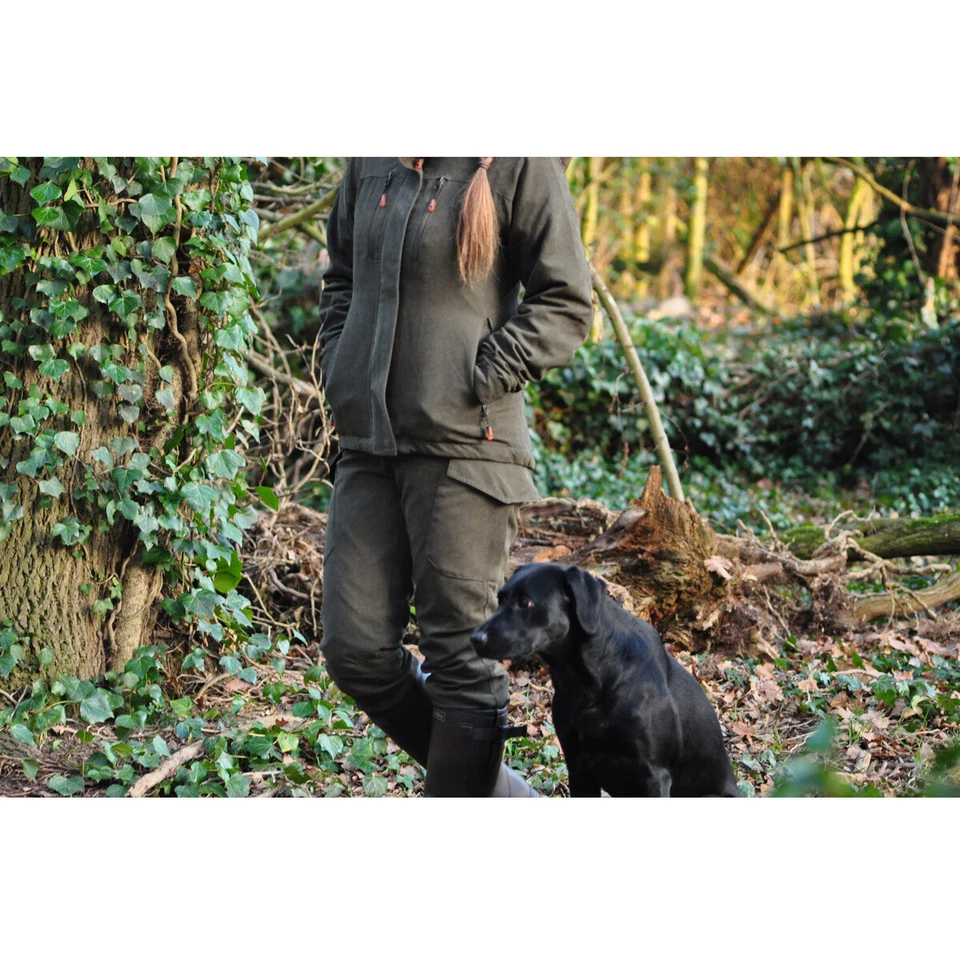 Game Ladies Elise Waterproof Trousers Multipocket Hunters Green Womens Pants - Image 4 of 4