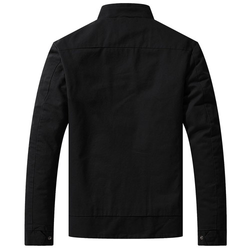 Chaqueta militar ligera de lona de algodón para hombre WenVen abrigo de campo informal de resorte - Imagen 14 de 43