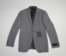  598 NEW John Varvatos Notch Lapel 36R Grey Sharkskin Wool Separates Jacket