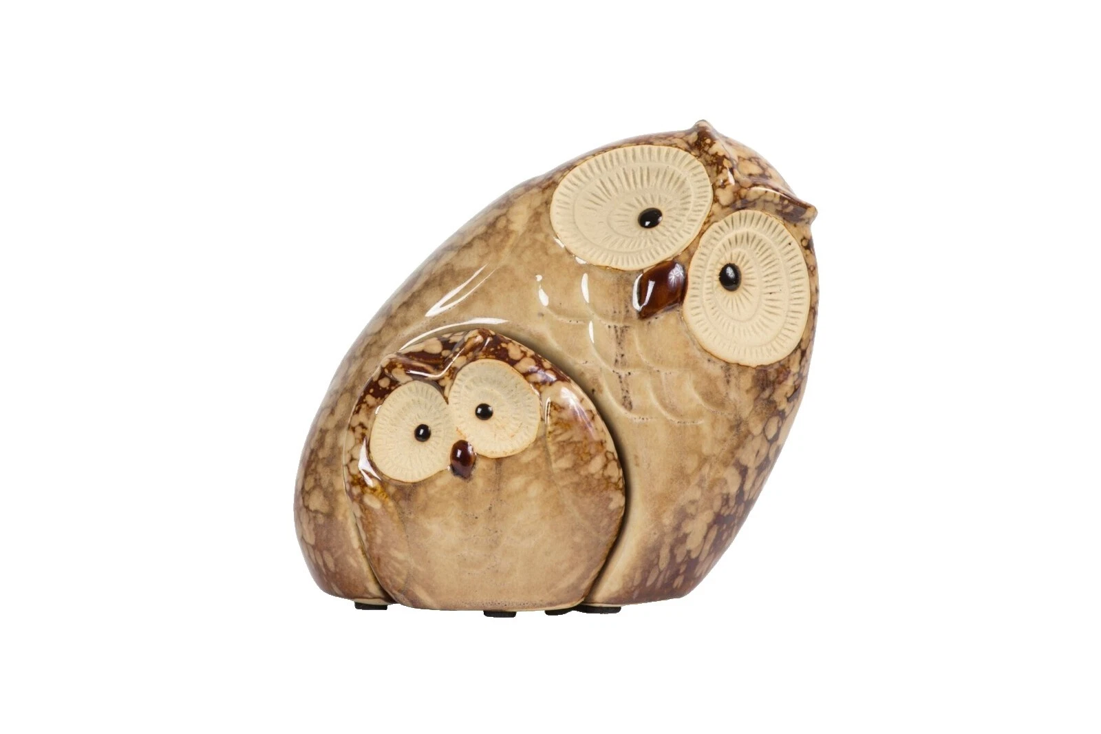 鸟和鸟屋陶瓷装饰书架坐式玩偶