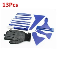 13x Car Truck Window Film Tint Tools Squeegee Scraper Kits Blue Auto Accessories
