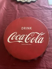 Drink Coca-Cola Bottle Cap Metal Sign
