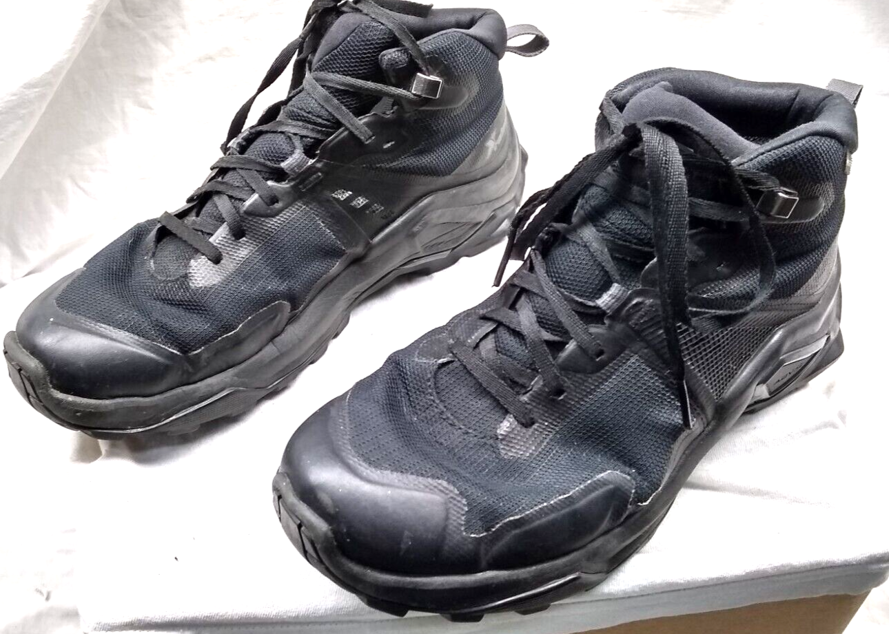 Scarpe da trekking Salomon Uomo X Raise 2 415988 nere sneakers taglia 7 ottime condizioni