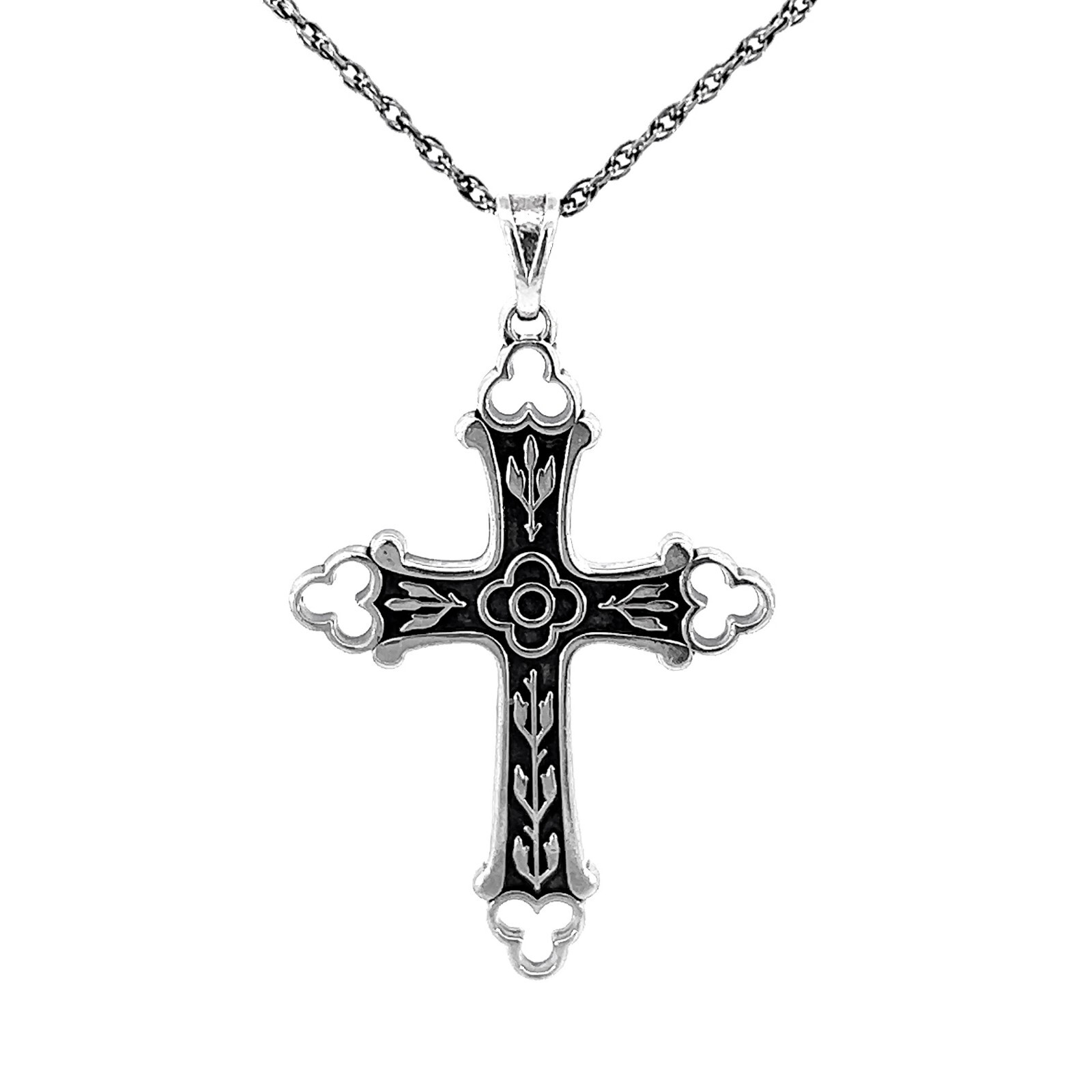 VERY RARE OOAK JAMES AVERY STERLING SILVER FLOWER CRO… Gem