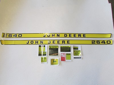  Tractor Decal set with caution kit to fit John Deere 2640