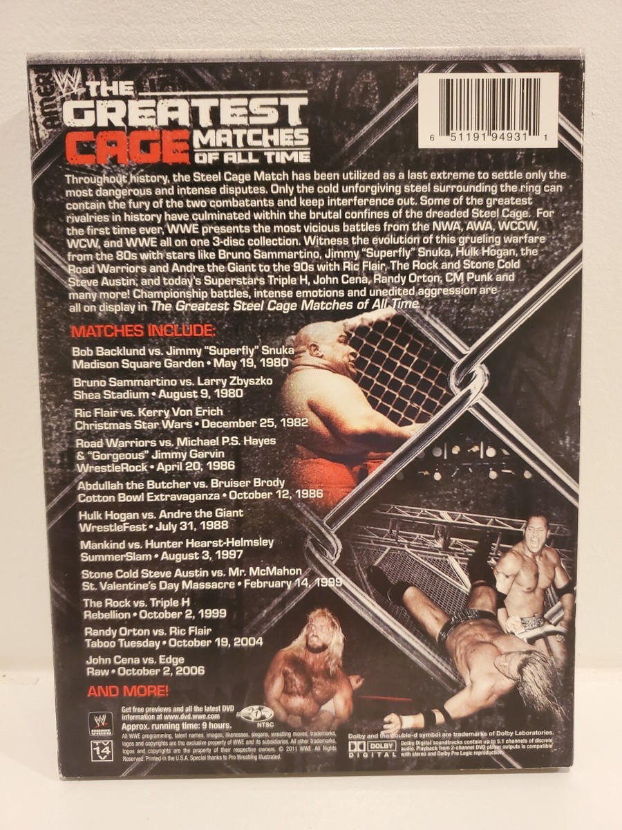 WWE: The Greatest Cage Matches of All Time (DVD, 2011, 3-Disc Set