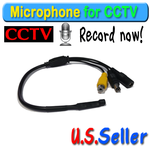 Microphone Audio High Sensitive Mic for CCTV Security Camera DVR System - Picture 1 of 3