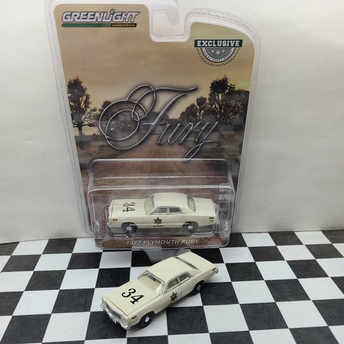 GREENLIGHT 1977 PLYMOUTH FURY car Dukes of HAZZARD COUNTY SHERIFF Roscoe Enis 34 - Picture 9 of 12