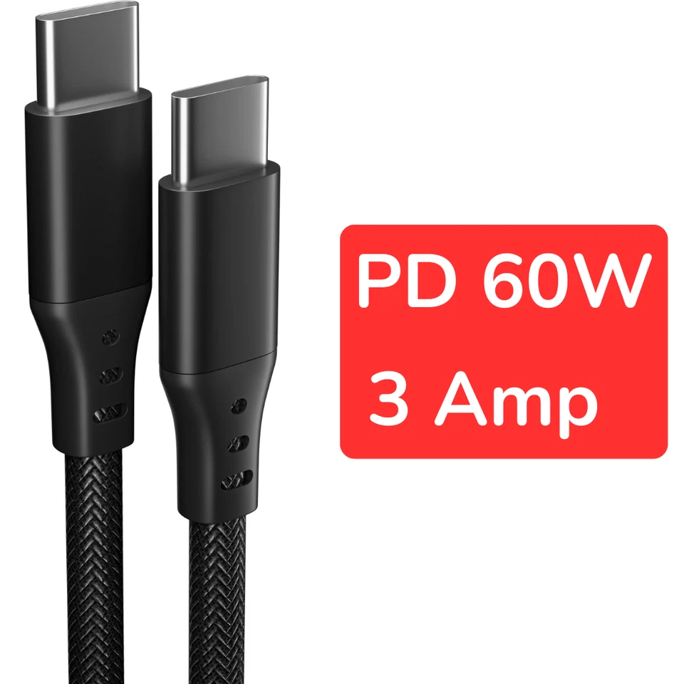 For Samsung Galaxy S24 Ultra Super Fast Charger Cable USB C To Type C 1M 2M 3M