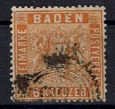 Altdeutschland Baden MiNr 11 B  gestempelt
