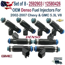 BRAND NEW OEM Denso x8 FLEX Fuel Injectors for 2002-2007 Chevrolet & GMC 5.3L V8