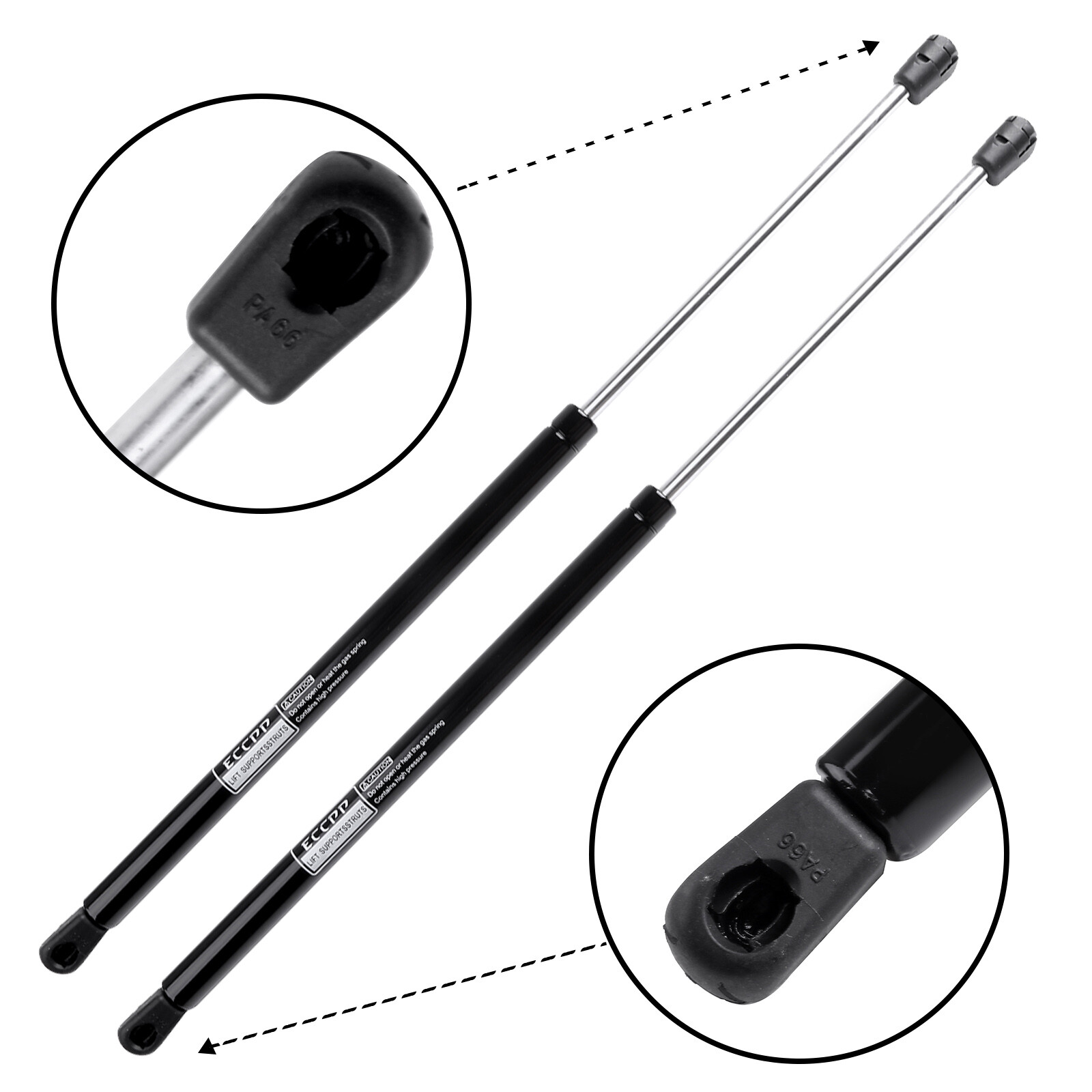 2007-2016 Jeep Compass Tailgate Lift Support Struts w/ Speakers 6197