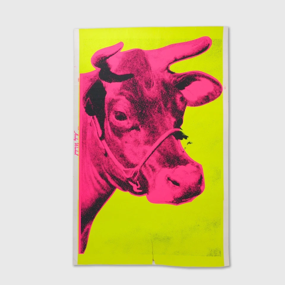 Andy Warhol Rare Original 1966 Yellow Cow Screenprint PR022SAWF.37