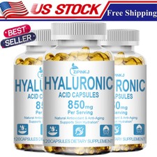 360 Hyaluronic Acid Capsule 850mg Anti-aging Skin Hydration Skin Health Support