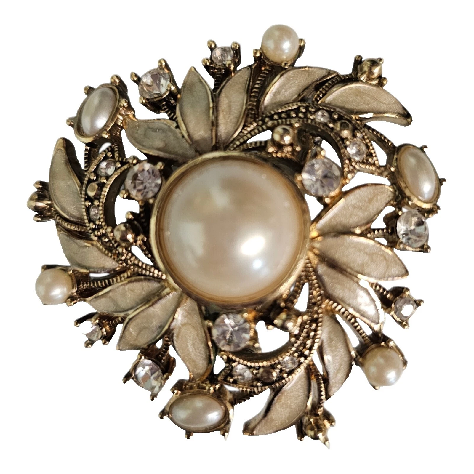 Monet Pearl Enamel Fashion Jewelry