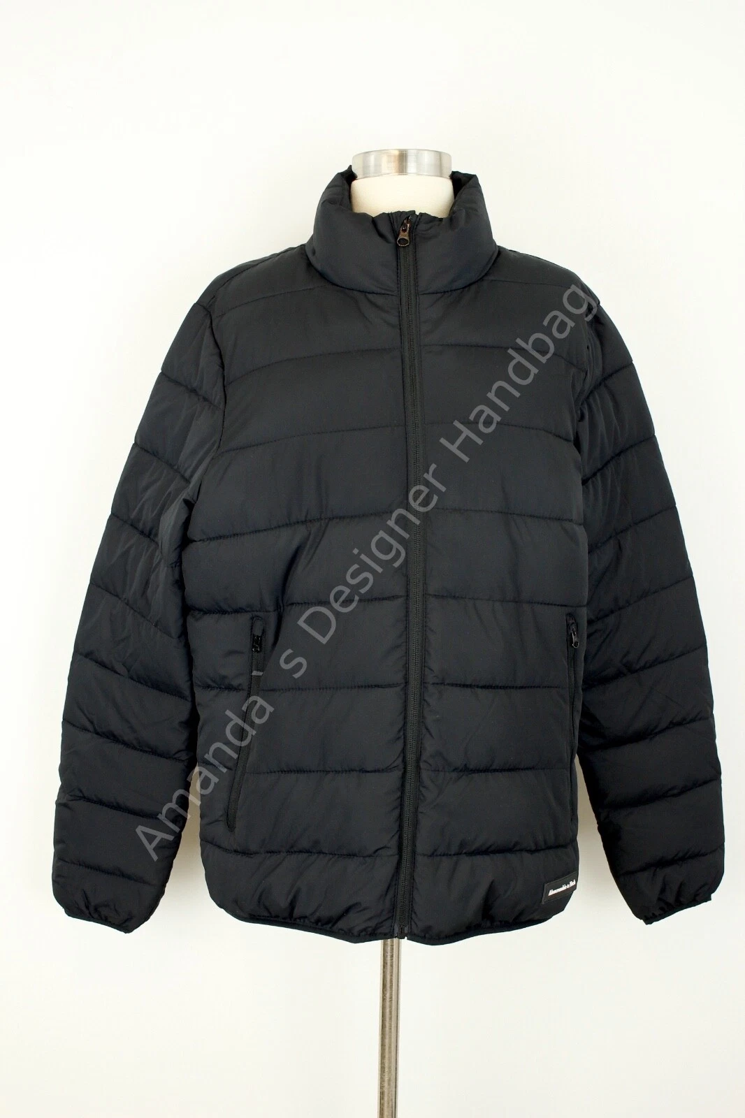 Abercrombie & Fitch Men's Lightweight Packable Puffer Small Black NWT