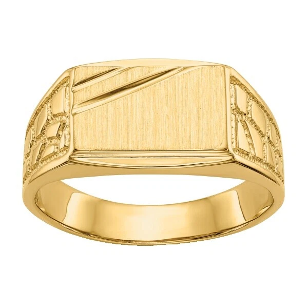 Anillos de letras, números y palabras sin Piedra para hombres