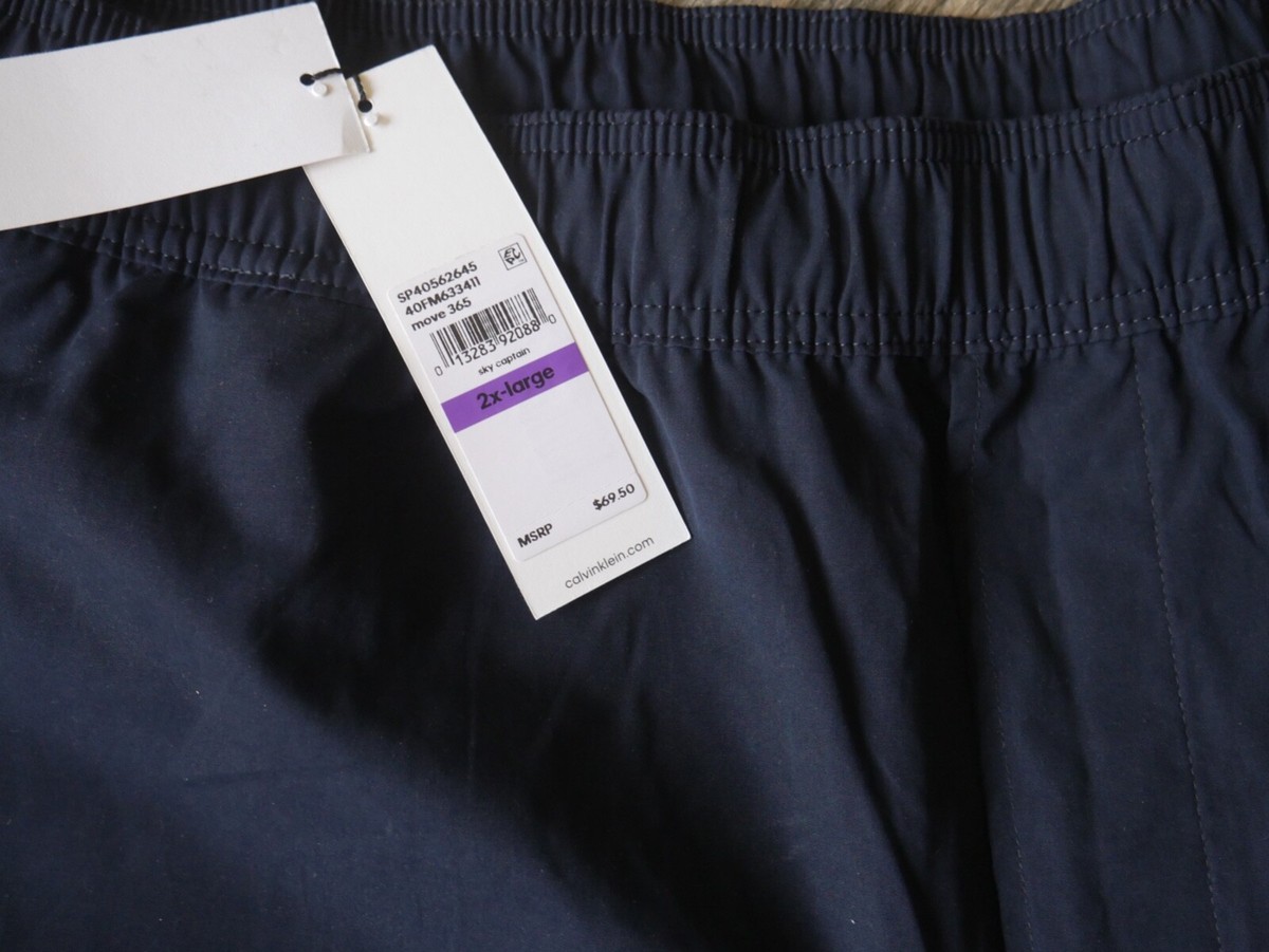 AWESOME Men's Casual Shorts CALVIN KLEIN 2XL w/Stretch $70 Navy