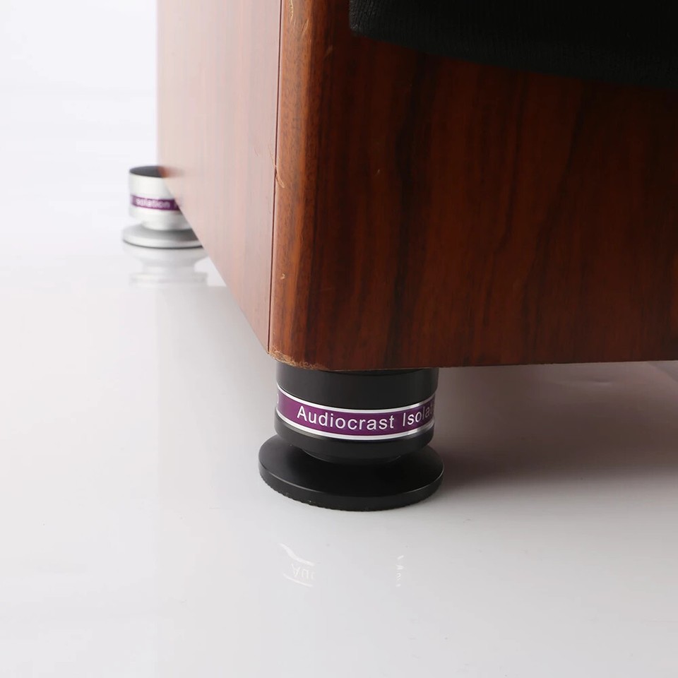 4pcs Aluminum HiFi Speaker Amp Stand Mount Turntable Isolation - Foto 4