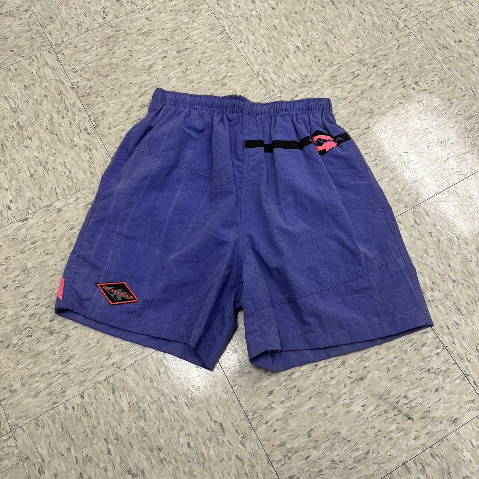 Gotcha Men's Swim Trunks Size 30 Purple Nylon 90s… - image 2