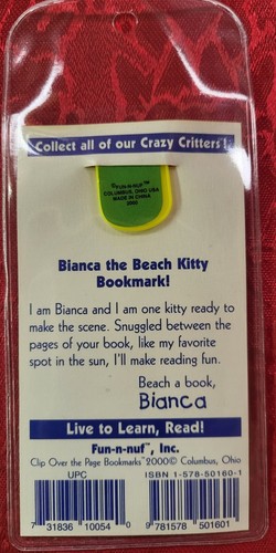 Set Of 3 CRAZY CRITTER Collector Book Marks Lion Cat Kitten year 2000 - Picture 9 of 10
