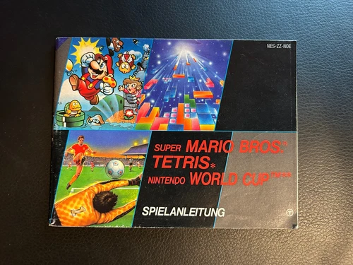 Nintendo NES - Instrucciones - Super Mario Bros. / Tetris / Copa del Mundo