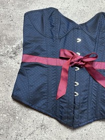 AGENT PROVOCATEUR RARE VINTAGE ICONIC BLUE/PINK TALMA CORSET Size L