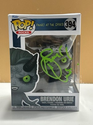 SIGNED Funko Pop! PANIC AT THE DISCO - BRENDON URIE #394 COA AUTHENTICATED
