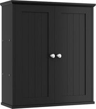 Bathroom Wall Medicine Cabinet, over the Toilet Storage, Black  Bathroom Storag