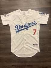 Vintage James Loney Los Angeles Dodgers Majestic Jersey Size 44 50th Anniversary