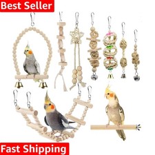 Multi-Functional Bird Toy Set - Swing, Ladder, and Perch for Interactive Fun