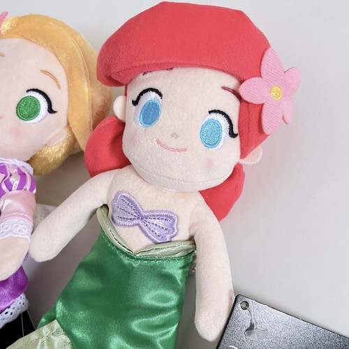 Disney Princess Rapunzel Ariel nuiMOs Plush Doll Set of 2 Japan Fast Ship - Picture 3 of 7