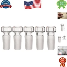 Heavy-Duty Hollow Glass Stoppers With Hexagonal Head - Perfect for 14/20 Joints