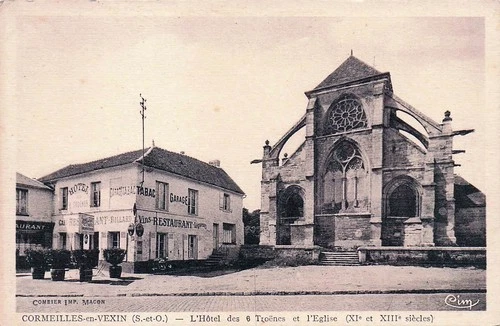 95* CORMEILLES EN VEXIN hotel des 6 troenes RL61,0966