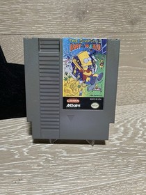 Simpsons Bart Vs The World (NES Nintendo) Game Tested Working Authentic