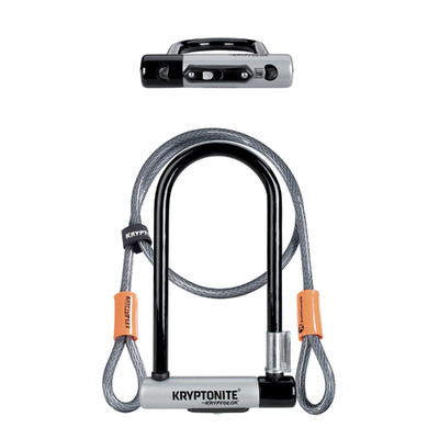 Bügelschloss KRYPTONITE KryptoLok Series 2 Double STD + Kabel