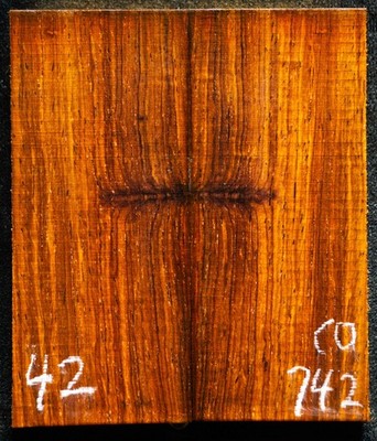 Cocobolo #742 Rosewood Knife Scales 4.1''x 1.75''x 9/16'' see 100 woods in my store