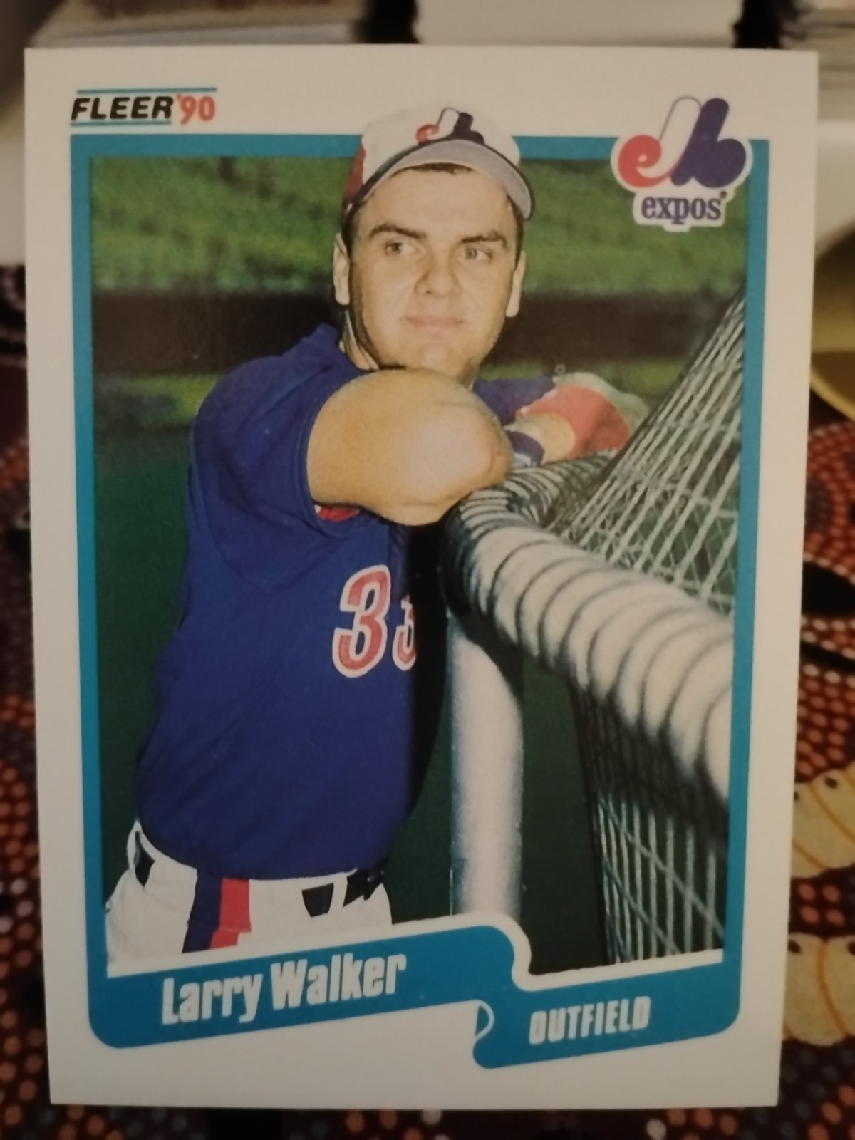 Larry Walker #363 Baseball Cards 1990 Fleer trading card — raw and PSA graded price guide