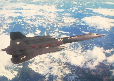 Vintage Postcard Lockheed SR-71A Blackbird Airplane Unused Postcard kt5973b