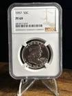 1957 NGC PR69 PF69 Proof Strike Franklin Half Dollar (see photos/description)