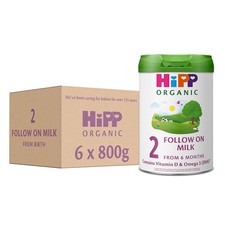 HiPP Organic Follow On Milk Powder Formula, 6+ Months, 800g, 6-Pack