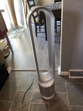 Dyson AM11 Bladeless Tower Fan w/ Remote, Timer, Oscillation White/Silver