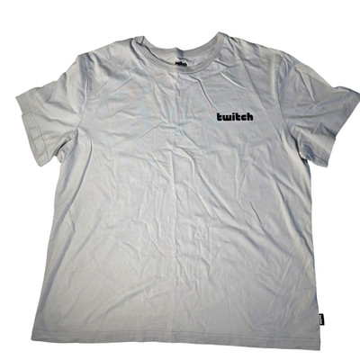 Twitch Grey T Shirt - Gaming / Streaming Top - Mens Size XL