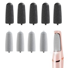 Pedicure Replacement Roller Heads Electric Foot File 9 Pack Finishing Touch Pedi