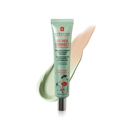 ERBORIAN CC Red Correct 45ml SPF25 Foundation-free, Redness Cover / FAST & SAFE