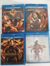 Hunger Games 1-4 Catching Fire Mockingbird Movie bluray + DVD