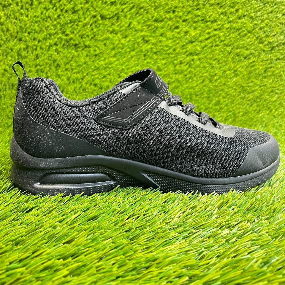 Skechers Microspec Max Gorvix Boys Size 4Y Black Athletic Running Shoes Sneakers - Image 4 of 4