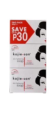 KOJIESAN Kojie San Soap 100g x 3(Large Trio Pack) -Skin Brightening & Lightening.Original