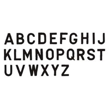 Seachoice 74161 Gothic 3" Black "D" Letter Stickers